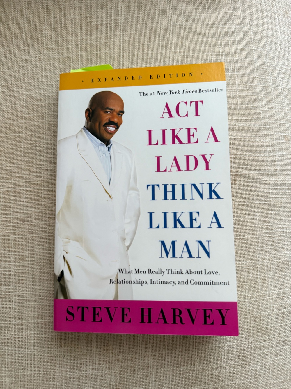 Steve Harvey Act Like a Lady, Think Like a Man Book